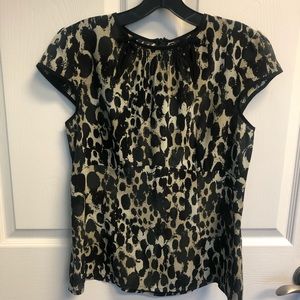 Nanette Lepore animal print blouse